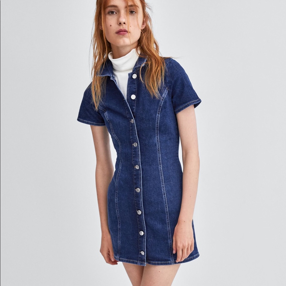 DENIM MINI DRESS